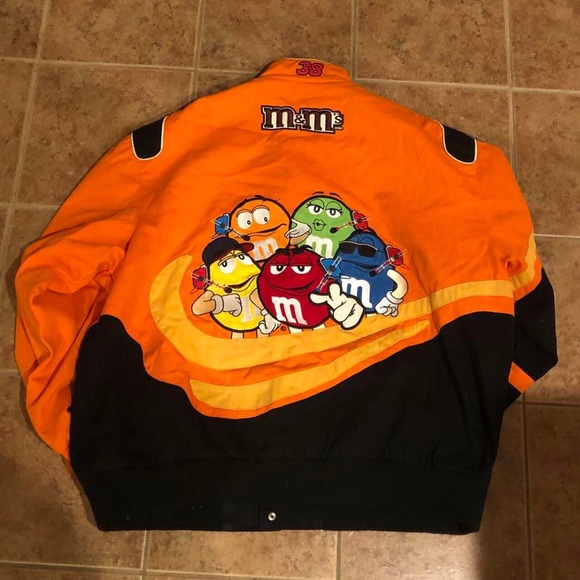 Orange Mm Nascar Racing Jacket 
